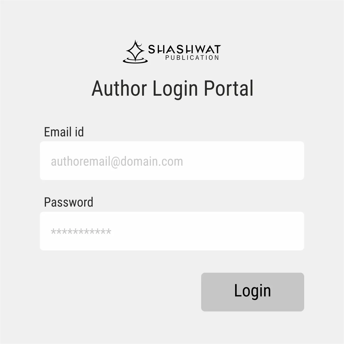 Author Login - Shashwat Book Publisher