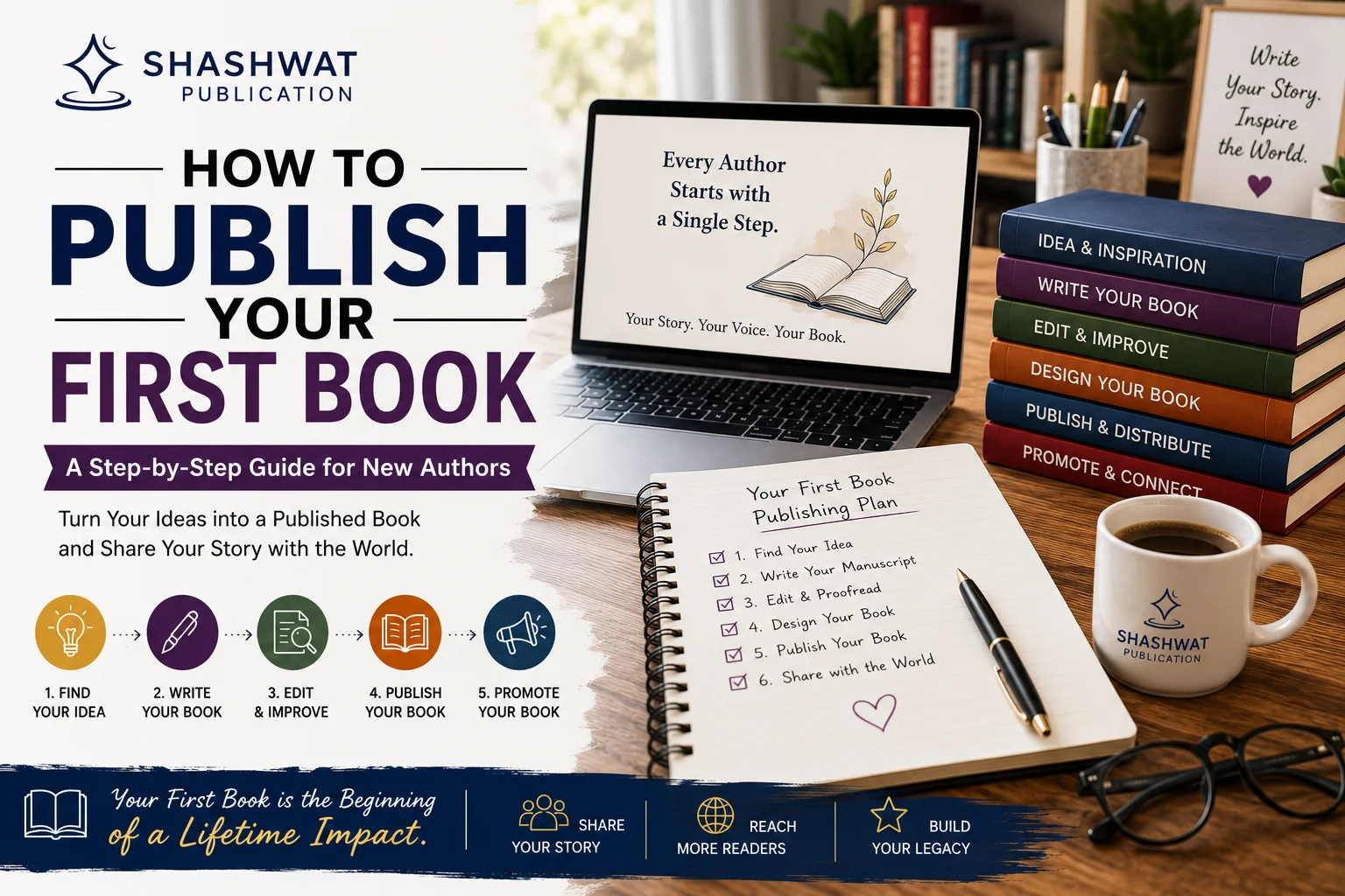 How to Publish Your First Book: Complete Beginner’s Guide