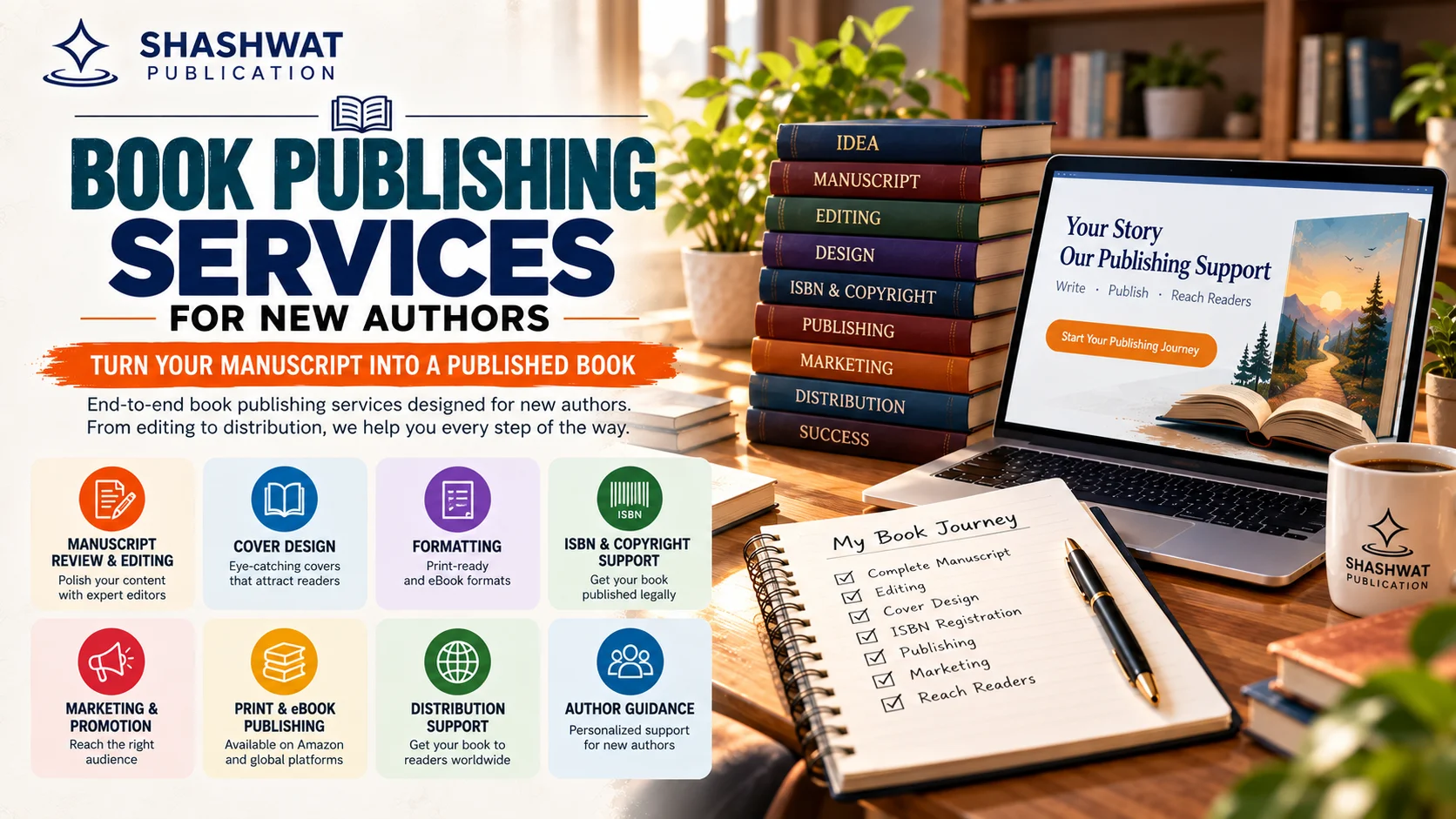 Book Publishing Services for New Authors