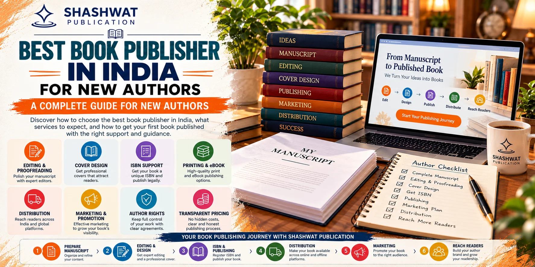 Best Book Publisher in India for New Authors